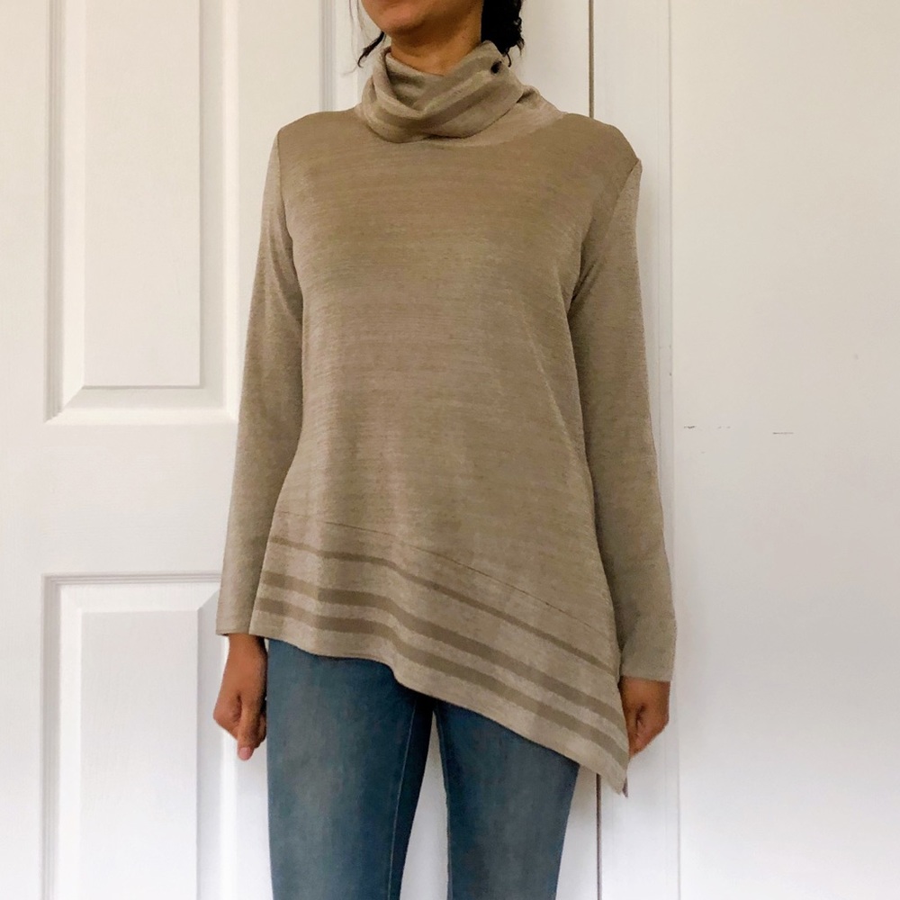 Vintage 90s misook turtleneck sweater small